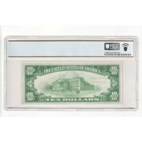 $10 1929 small brown seal. Small National Bank Notes 1801-1 (3)