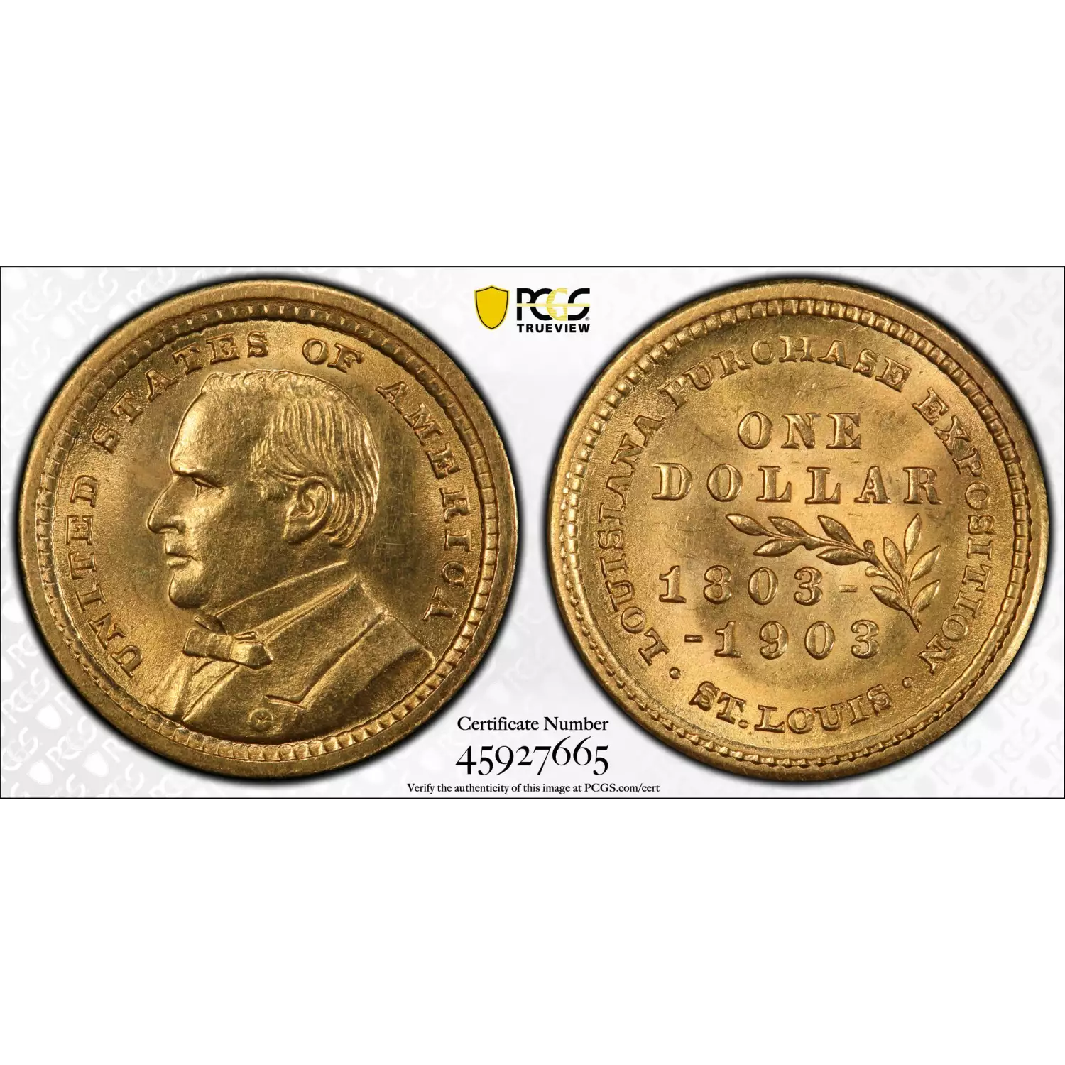 1903 G$1 LA Purchase, McKinley (2)