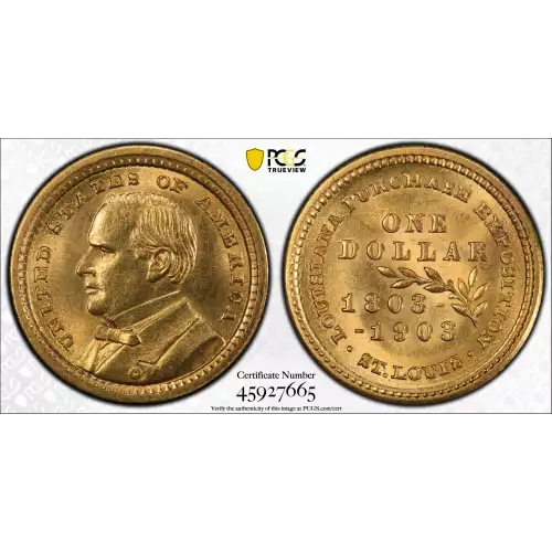 1903 G$1 LA Purchase, McKinley (2)