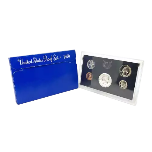 1970-S U.S. Proof Set: Complete 5-Coin Set, Original Packaging