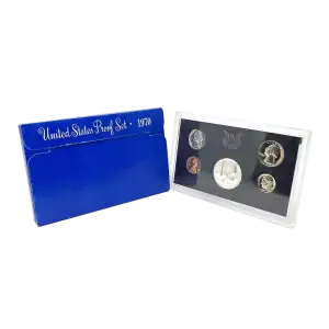 1970-S U.S. Proof Set: Complete 5-Coin Set, Original Packaging
