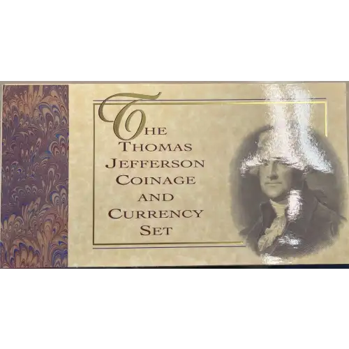 1993 Jefferson Coin and Currency Set- Uncirculated Silver Dollar (2)