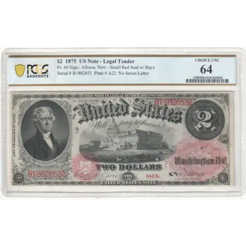 $2   Legal Tender Issues 44 (2)