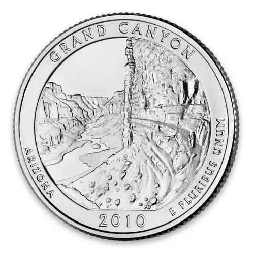 2010 America the Beautiful 5oz Silver - Grand Canyon National Park, AZ Missing some/all OGP