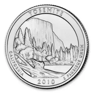 2010 America the Beautiful 5oz Silver - Yosemite National Park, CA 