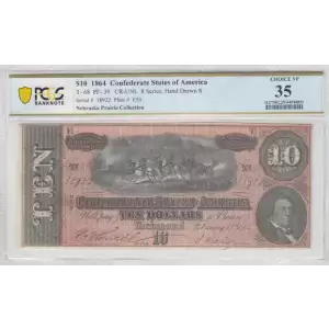 $5   Issues of the Confederate States of America CS-35 (2)