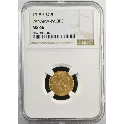 Classic Commemorative Gold - 1915 Panama Pacific- Gold, $2.5 Dollars (2)