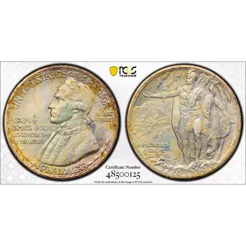Classic Commemorative Silver--- Hawaiian Sesquicentennial 1928 -Silver- 0.5 Dollar (2)