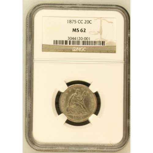 1875CC NGC MS62 Bar Harbor Coin & Precious Metal Exchange