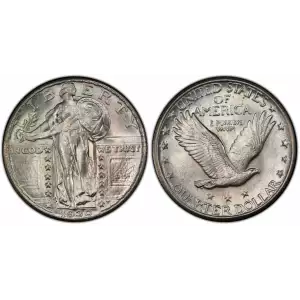 Quarter Dollars---Standing Liberty (2)