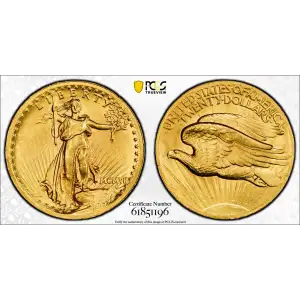 1907 $20 High Relief, Wire Edge (2)