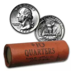 Roll (40) 1964 BU Washington Quarters 
Coins could be from either Denver or Philadelphia
