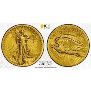 1907 $20 High Relief, Wire Edge (2)