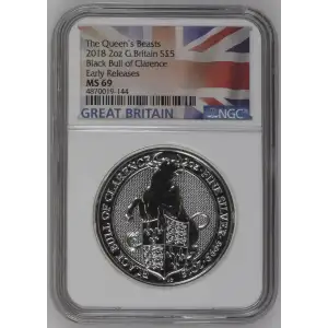2018 2oz Black Bull of Clarence Early Releases The Queen's Beasts (2)