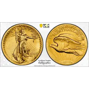 1907 $20 High Relief, Wire Edge (2)