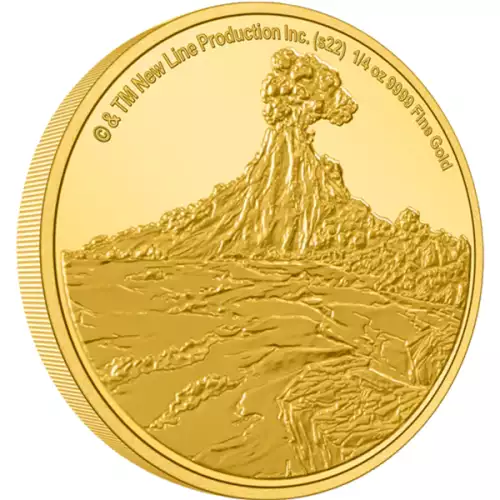 THE LORD OF THE RINGS - 2022 1/4oz Mount Doom Gold Coin (3)